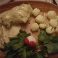 Rabbit with potatoes and sauce - Albina